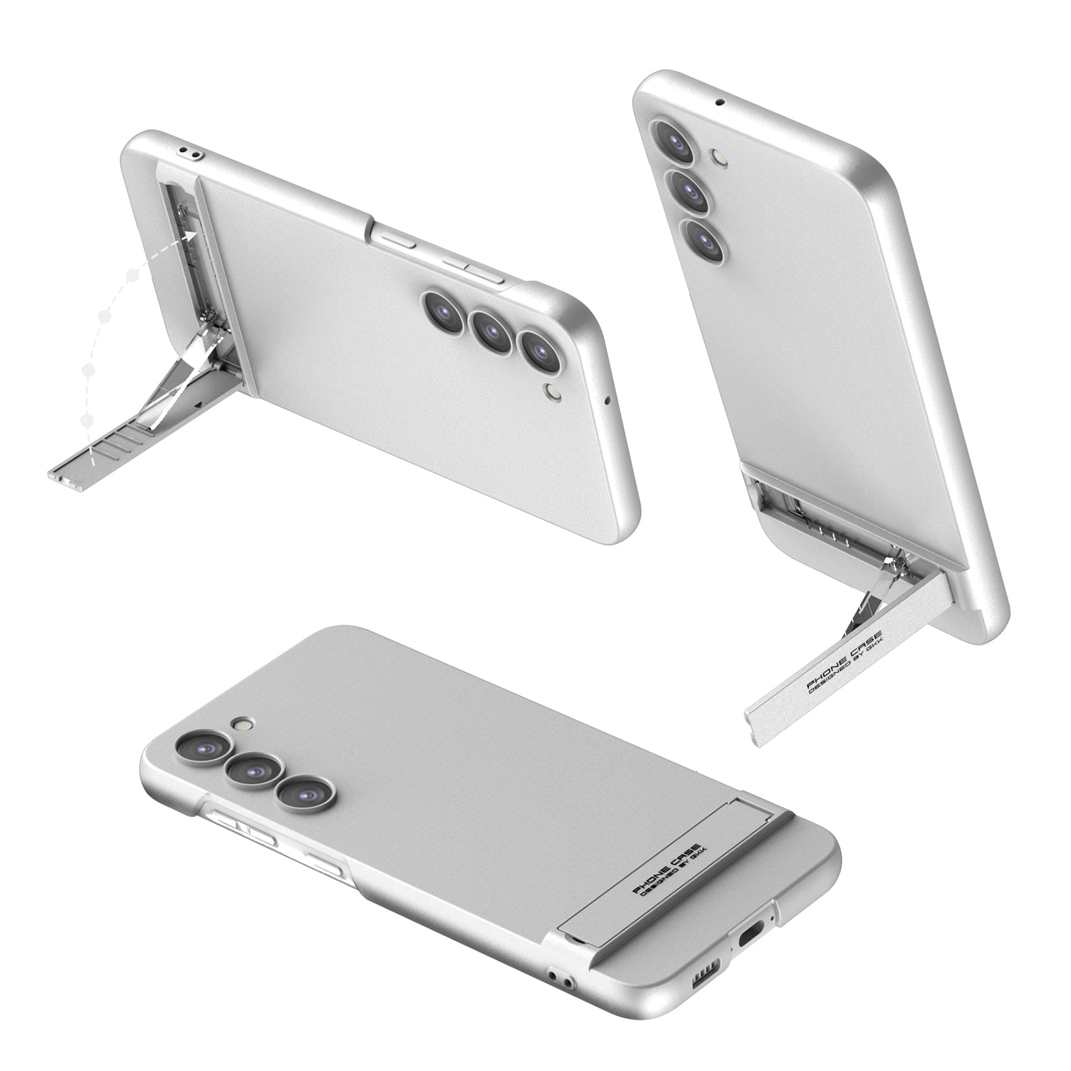 GKK til Samsung Galaxy S23 Kickstand Beskyttende telefoncover Robust hårdt PC Slim Cover GKK til Samsung Galaxy S23 Kickstand Beskyttende telefoncover Robust hårdt PC Slim Cover